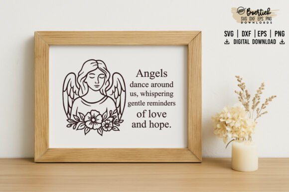 Angel Memorial Quote 2, SVG File
