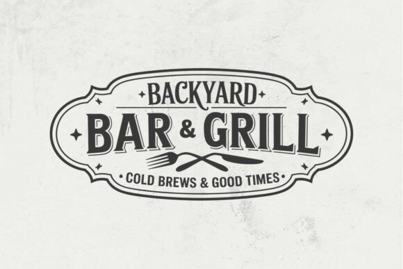 Backyard Bar and Grill Svg