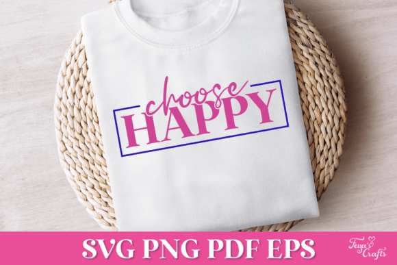 Choose Happy SVG Quote Review