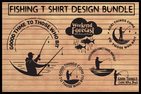 Epic Fishing T-Shirt Design Bundle