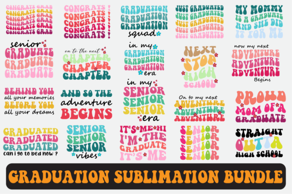 Graduation Svg Sublimation Design Bundle