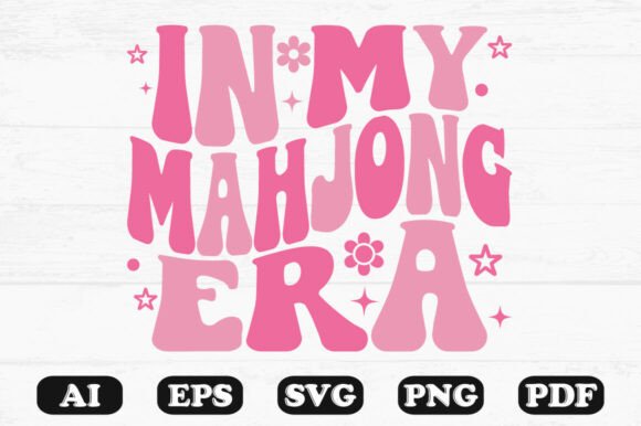 In My Mahjong Era Pink Retro Style
