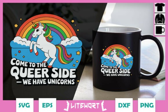 Lgbt Unicorn Pride Quote Love SVG