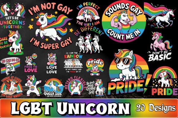 LGBT Unicorn SVG Bundle Review