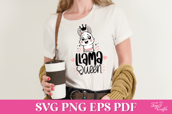 Llama Queen SVG Quote Review