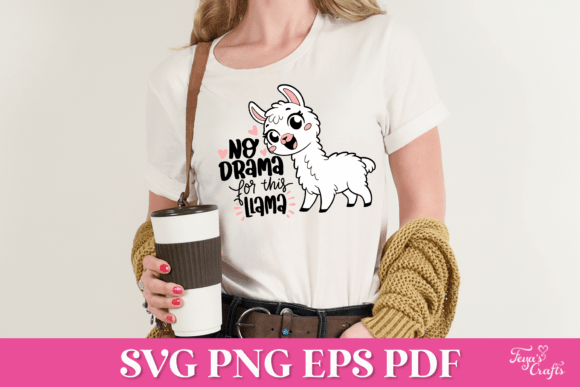 No Drama for This Llama SVG Quote