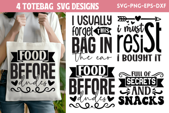 Tote Bag SVG Quote Bundle 1
